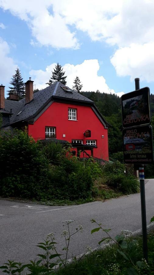 Certovka Peklo Hotel Nachod Bagian luar foto